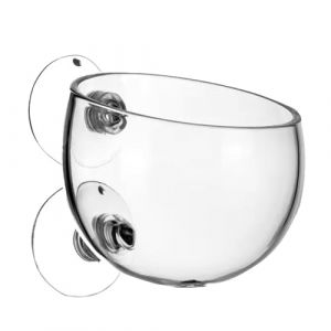 Pot de fleurs &agrave; ventouse, pot de fleurs aquatiques avec ventouses &ndash; Support pour plantes vivantes de crevettes rouges, pot de plantes vivantes pour aquarium, pot de plantes aquatiques transparent pour (reviun, neuf)