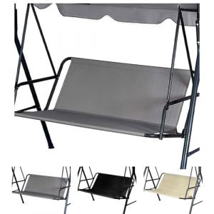 OREZAUQS Siège Rechange pour balancelle, Tissu Oxford 600D, Housse de Rechange pour balancelle de Jardin, Imperméable (Grey,115 * 50 * 50 cm) (YQWUK, neuf)