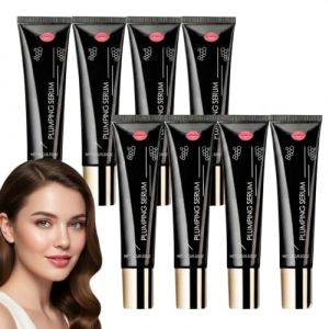 S&eacute;rum hydratant volumisant pour les l&egrave;vres, hydratant et exfoliant, r&eacute;parateur de l&egrave;vres, l&eacute;ger et &agrave; absorption rapide, qui am&eacute;liore l'&eacute;lasticit&eacute; et r&eacute;duit les rides d'expression (8 pi&egrave;ces) (一嗨购, neuf)