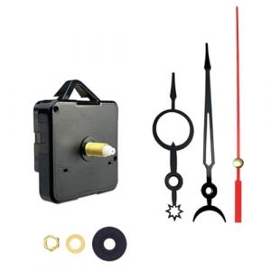 CABLEPELADO Mécanisme mouvement horloge quartz silencieux, kit de réparation d'horloge, horloge création 3D, poignées horloge, mouvement de l'horloge, aiguille minutes 140 mm, aiguille heures 115 mm, (CABLEPELADO, neuf)