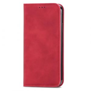 ILING Coque pour Motorola Moto E14/MOTO G24/MOTO G24 Power/Moto G04/MOTO G04S, Peau Portefeuille PU en Cuir Etui avec RFID Blocage/Fentes pour Cartes, Tr&egrave;s Mince Antichoc Flip Case Housse (Rouge) (Wanten, neuf)