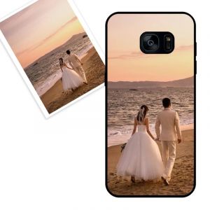 KARTXITAI Coque Personnalis&eacute;e Compatible avec Samsung Galaxy S7 Edge,Personnalisable Housse &Eacute;tuis avec Votre Photo Image Texte Etui,Ultra Silicone en Gel TPU Souple Case -Noir (KARTXITAI, neuf)