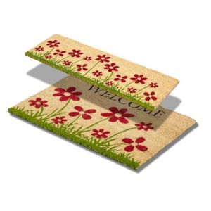 Astra Paillasson int&eacute;rieur Beige Antid&eacute;rapant - Tapis Coco antibact&eacute;rien - Set de paillassons dans Les Tailles 25x75 et 40x60 cm - Tapis Anti-salissures 100% Coco (Carpido, neuf)