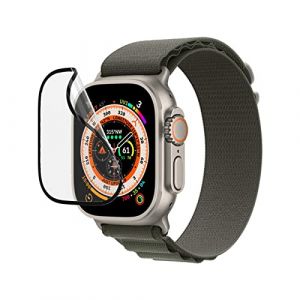 RhinoShield Protection &eacute;cran compatible avec Apple Watch Ultra 3 / Ultra 2 / Ultra [49 mm] | Protection contre les chocs &ndash; r&eacute;sistante aux chocs et aux rayures, outil d&rsquo;installation inclus (RHINOSHIELD - Evolutive Labs, neuf)