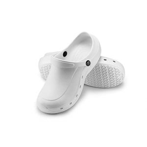 ESTRO Sabots Homme Clogs Femme - Unisexe Sabot Jardin Femme Sabot Plastique Homme Sabots de Jardin L&eacute;ger Gomme F92 (40, Blanc) (ESTRO&trade;, neuf)