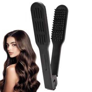 Brosse à cheveux avec pince | Brosse double face avec poils de sanglier | Lissage de salon | Peigne de coiffure pour la maison et le voyage (ruiue, neuf)