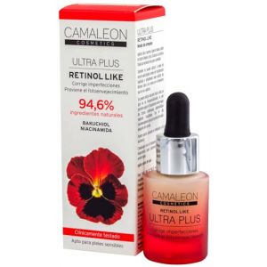 Camaleon Cosmetics - Sérum Retinol Like Bakuchiol - Traitement concentré - Anti-imperfections - Prévient le photovieillissement - Niacinamide - Centella asiatique - Vegano - 1 unité - 15 ml (Naturitas, neuf)
