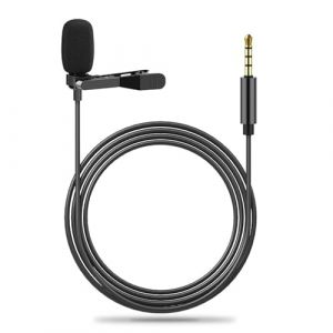 Micro Cravate pour Smartphone,3.5MM Audio Jack Enregistrement Omnidirectionnel Microphone Condensateur avec Clip,Mini Micro Cravate pour Téléphone,Micro Cravate pour Recording Interview/Podcast (LEdoudouLE, neuf)