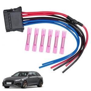 Alrens 8200729298 Résistance Chauffage pour Renault Megane Clio Scenic Twingo Câblage de Moteur de Soufflerie avec Connecteur de Réparation Faisceau Tressé 50mm²-1,50mm² 10 Broches 7701207876 (SiFeiShengLi, neuf)