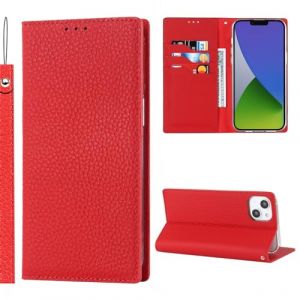 Cavor Coque iPhone 15 Plus avec Cordon,Cuir v&eacute;ritable Flip Portefeuille &Eacute;tui en Cuir,[3 Porte Cartes][Magnetique][RFID Blocker],Housse Case Protection Etui pour iPhone 15 Plus - Rouge (Copmob, neuf)