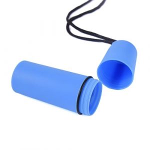 Boîte de plongée étanche en plastique avec corde pour surf, canoë, kayak, plage, boîte d'étanchéité avec corde pour surf, canoë, kayak, plongée sous-marine, Couleur bleue. (QiYaoKEJi, neuf)