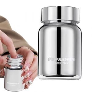 Dissolvant de colle à ongles – Dissolvant de vernis à ongles gel | Dissolvant de colle à ongles à presser | 80 ml de dissolvant à presser pour ongles | Fournitures de manucure pour enlever doucement (xaiulke, neuf)