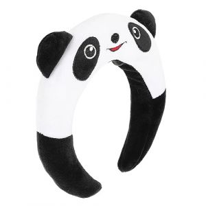 DEARMAMY Bandeau de maquillage Panda oreilles de panda Bande de cheveux de dessin animé bandeaux de cosplay Déguisement de panda - Bandeau panda Bandeau adulte bandeau cosplay en tissu (Telinei, neuf)