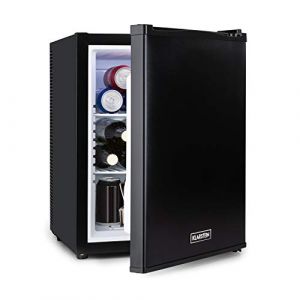 KLARSTEIN Happy Hour Mini Frigo Silencieux de Chambre/Cosmetique Ultra Compact, Mini Bar, Refrigerateur Aliments, Boissons, Etagères Réglables, Petit Frigo Camping, Voiture, 5-15°C, 40L (Klarstein France, neuf)