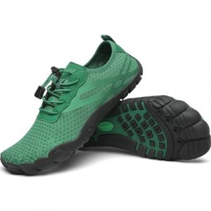 SAGUARO Chaussures Aquatiques Homme Femme Chaussure d'eau Respirant Chaussures de Plage S&eacute;chage Rapide Chaussures Mer pour Plong&eacute;e Nautiques Baignade Riviere Vert &Eacute;meraude GR. 45 EU (Baostyleshop, neuf)