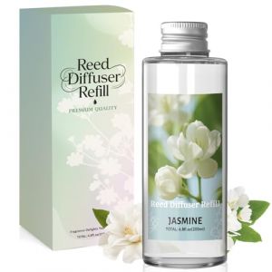 Scent-Hi Recharge Diffuseur de Parfum, Jasmin 200ml, Parfum Ambiance, Parfum de Longue Dur&eacute;e, Desodorisant Maison pour le Salon, La Chambre &agrave; Coucher, la Salle de Bain et Le Bureau (Scent-Hi, neuf)