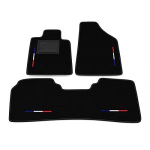 Tapis de sol compatibles avec Renault Safrane 1992-2000, broderie drapeau, kit de tapis de voiture personnalis&eacute;, tapis de voiture, tapis de voiture (Somer Car, neuf)