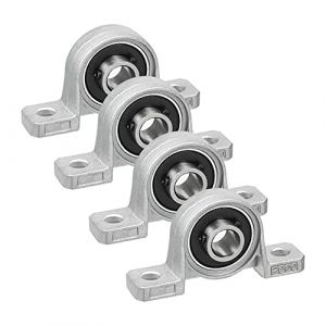 Saipor 4pcs KP000 Roulements &agrave; Billes 10mm Paliers a Semelle Roulements de Bloc D'oreiller en Alliage de Zinc Roulements a Billes Bride Roulement Auto-alignant Palier Roulement pour imprimantes 3D (saipor, neuf)