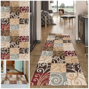 MXOUAJ Tapis de Cuisine Devant Evier Tapis Cuisine Antid&eacute;rapant Lavable Tapis Cuisine Devant Evier Antid&eacute;rapant en Caoutchouc et Lavable Tapis de Passage Couloir Cuisine pour Cuisine50 x 70 cm (MXOUAJ, neuf)