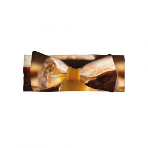 Bandeau élastique avec nœud imprimé yaourt pour bébé, adapté pour les nouveau-nés, les fêtes, les séances photo et le port quotidien (yuefuyibaihuo, neuf)