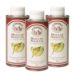 La Tourangelle Huile de Noisette Go&ucirc;t Intense/Savoureux de Noisette Toast&eacute;e Agr&eacute;mentez Vos Vinaigrettes/Vos P&acirc;tisseries de Cette Huile Gourmande 250 ml - Lot de 3, 850 g (Degustam, neuf)