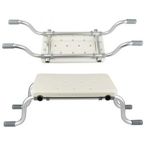 Tabouret de Douche, Tabouret de Bain Pivotant à 360°, Pieds Antidérapants, Sûr et Stable, pour Les Personnes Handicapées,Siège de Douche réglable en Hauteur (73-83 * 22 * 18cm) (Hechheu, neuf)