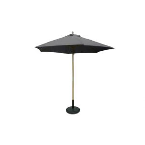 SiMPO LIFESTYLE Parasol Parasol en bois 250 cm 235 g/m² polyester rond UV50 Convient pour les jardins, patios, terrasses (SiMPO LIFESTYLE, neuf)