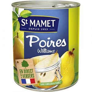 ST MAMET - Poires Au Sirop 455G - Lot De 4 - livraison offerte (A TA PORTE, neuf)