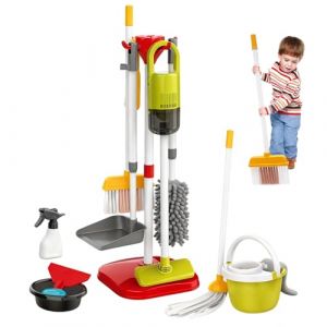UOEONR Aspirateur Enfant Qui Aspire Vraiment, Ensemble de Nettoyage pour Enfant,22 Pièces Kit Menage Enfant, Aspirateur pour Enfants avec Fonction d'Aspiration pour Enfant de 3 Ans+ (22PCS) (PRUTEANU STORE S.R.L., neuf)
