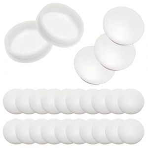 Qrity 25 Pi&egrave;ces Caches Trou Rond, Bouchons en Plastique, Cache Trou Meuble Blanc, Cache Trou, Capuchon de Protection pour Trous de Per&ccedil;age, 16MM (Qrity, neuf)