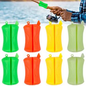 Canne &agrave; p&ecirc;che Portable &agrave; Balle Fixe, 8 pi&egrave;ces Support canne a peche 5 Trous Fourreau Canne a Peche, Fixation de Protection pour Canne &agrave; P&ecirc;che, Balle de Fixation de Canne &agrave; P&ecirc;che Portable (shunzhedianzi, neuf)