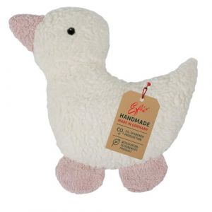 Efie - Bio Doudou bouillotte avec noyaux de cerise, canard rose, en coton 100% bio, 100% fabriqu&eacute; en Allemagne (Joy to buy, neuf)
