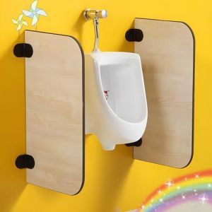 Cloison d'urinoir fix&eacute;e au Sol, &eacute;cran de confidentialit&eacute; &eacute;tanche pour urinoir Enfant, s&eacute;parateur de Protection des Toilettes avec Accessoires pour &eacute;coles et Jardins d'enfants (Bleu, 600 x 40 (王娜999, neuf)