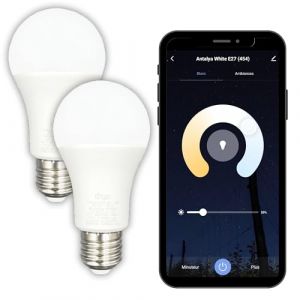 Konyks Ampoule connectée Antalya White E27 - LED WiFI + BT, 780 Lumens, 9 W, Blanc réglable, compatible avec Alexa ou Google Home, Automatisations faciles (Konyks, neuf)