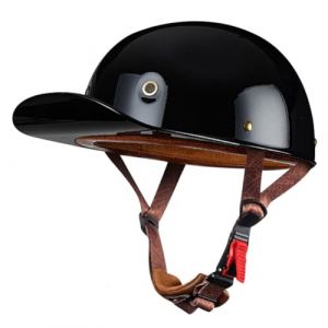 Moto Casquette De Baseball Demi-Casques De Moto Scooter Cyclomoteur Casques À Face Ouverte Hommes Et Femmes Casque Mobylette Moto Bols ECE Homologué Vintage Casque Jet 8,L:58-60CM (SAINUO LIGHT, neuf)