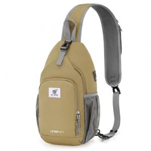 SKYSPER Sac à bandoulière RFID pour homme et femme, kaki, Small, Sac à bandoulière antivol RFID (OUTHIKER Direct, neuf)
