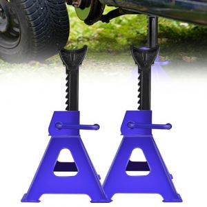 Chandelles de Voitures- Chandelles en Acier - Capacit&eacute; de Charge 3T - Support de Voiture avec S&eacute;curit&eacute; - Support R&eacute;glable en Hauteur de 290 &agrave; 430mm, Lot de 2 Paires (G-Star888, neuf)