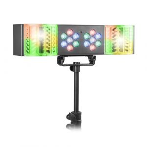 Fuzzix DerbyStar1 Partybar LED avec Effet Derby et Projecteurs Wash RGB, T&eacute;l&eacute;commande Incluse, Modes Auto et Son-Lumi&egrave;re, Compact et Portable, Id&eacute;al pour F&ecirc;tes, Karaok&eacute; et DJ D&eacute;butants (Sono Mat&eacute;riel, neuf)