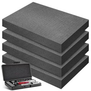 Mousse Predecoupee, Mousse Predecoupee Cube, Mousse de Boîte à Outils, 4 PCS 400 x 300 x 50mm Mallette à Outils, Mallette pour Appareil Photo en Mousse (YUSHENGTAI, neuf)