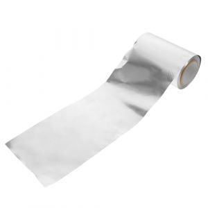 FONDOTIN Rouleau de Papier Aluminium pour Coiffure 50 M Papier Aluminium &Eacute;pais Argent&eacute; pour Coloration Capillaire Permanente et Boucles R&eacute;sistant &agrave; la Chaleur Usage Professionnel Salon (KIOONG, neuf)