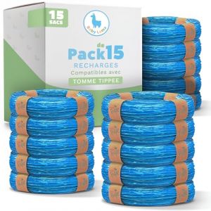 Baby Lama - 15 Sac Poubelle Couche, Recharge Poubelle &agrave; Couche, Compatibles avec Recharge Poubelle a Couche Tommee Tippee, Id&eacute;al pour Poubelles &agrave; Couches et Recharges. (FACTORIAL S.R.L.S., neuf)