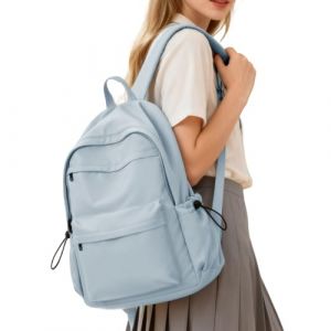 WEPLAN Sac a Dos Ecole Fille Sac a Dos College Scolaire Cartable Gar&ccedil;on Primaire Sacs &agrave; Dos Loisir Femme Homme pour Ordinateur Portable Travail Voyages Sacs d'&eacute;cole Ado Bookbag,Bleu (ENWEN, neuf)