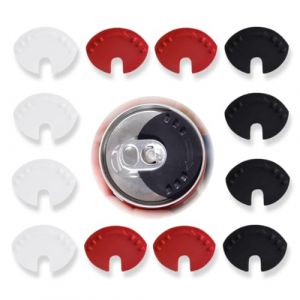OUDQFCJ 12 Pièces Couvercle de Canette de Boisson Fermeture Canette Anti Poussière Boisson Tops Cover Fermeture du Joint d'Extrémité de Canette pour Canettes de Cola Soda Bière Boissons (Mapico, neuf)