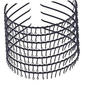 LRXIYODE Cerceau &agrave; Cheveux Peigne &agrave; 24 Pi&egrave;ces Taille Unique Noir Fonction M&eacute;tallique Confortable Hommes Et Femmes Usage Quotidien Pour Coiffure Et Sport (XPWU, neuf)