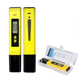 Stylo Num&eacute;rique Ph M&egrave;tre, Testeur Ph Piscine, Pr&eacute;cision 0.01, Num&eacute;rique Plage De Mesure Pour 0-14 Ph, Digital Lcd Portable Testeur Spa Electronique, Pour Piscine, Hydroponie, Aquarium, Eau Potable (Maple Plentiful, neuf)