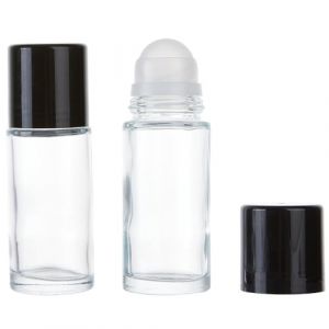 GORGECRAFT 50ml Flacon Roll on en Verre pour Huiles Essentielles 2pcs Flacon Roll on R&eacute;utilisable et Vide pour D&eacute;odorant Pot D'&Eacute;chantillons Rechargeable &Eacute;tanche pour Cosm&eacute;tiques Parfums de Voyage (GORGECRAFT FR, neuf)