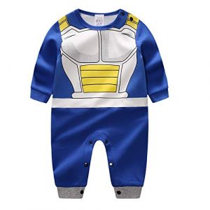 Sxkayxr - Grenouillère inspirée de Goku pour nouveau-né, garçon et fille, bleu 1 (Sxkayxr, neuf)