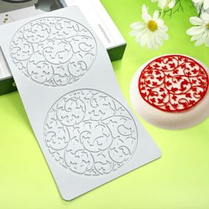 Moule en silicone pour d&eacute;coration de g&acirc;teau en dentelle, moule creux pour sucre d'art, tapis en dentelle pour g&acirc;teau en fondant, d&eacute;coration de g&acirc;teau de mariage, moules de cuisson (D1_ Fleur (Colorful Life at Home_Silicone Mold, neuf)