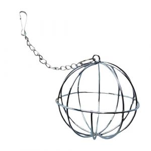 Boule de foin - Jouet de mangeoire à foin pour petits animaux, distributeur de balles de foin suspendu | Mangeoire à balles de foin en métal pour lapins, cochons d'Inde, chinchillas et autres petits a (Dalea, neuf)
