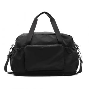 HUA ANGEL Sac de Voyage Pliable Extensible Ultra-L&eacute;ger Sac de Sport & Weekend avec Poche &Eacute;tanche - Grand Sac Cabine Avion pour Homme Femme Fitness Yoga Boxe Piscine Vacances(30-35L) Noir (HUAANGEL, neuf)